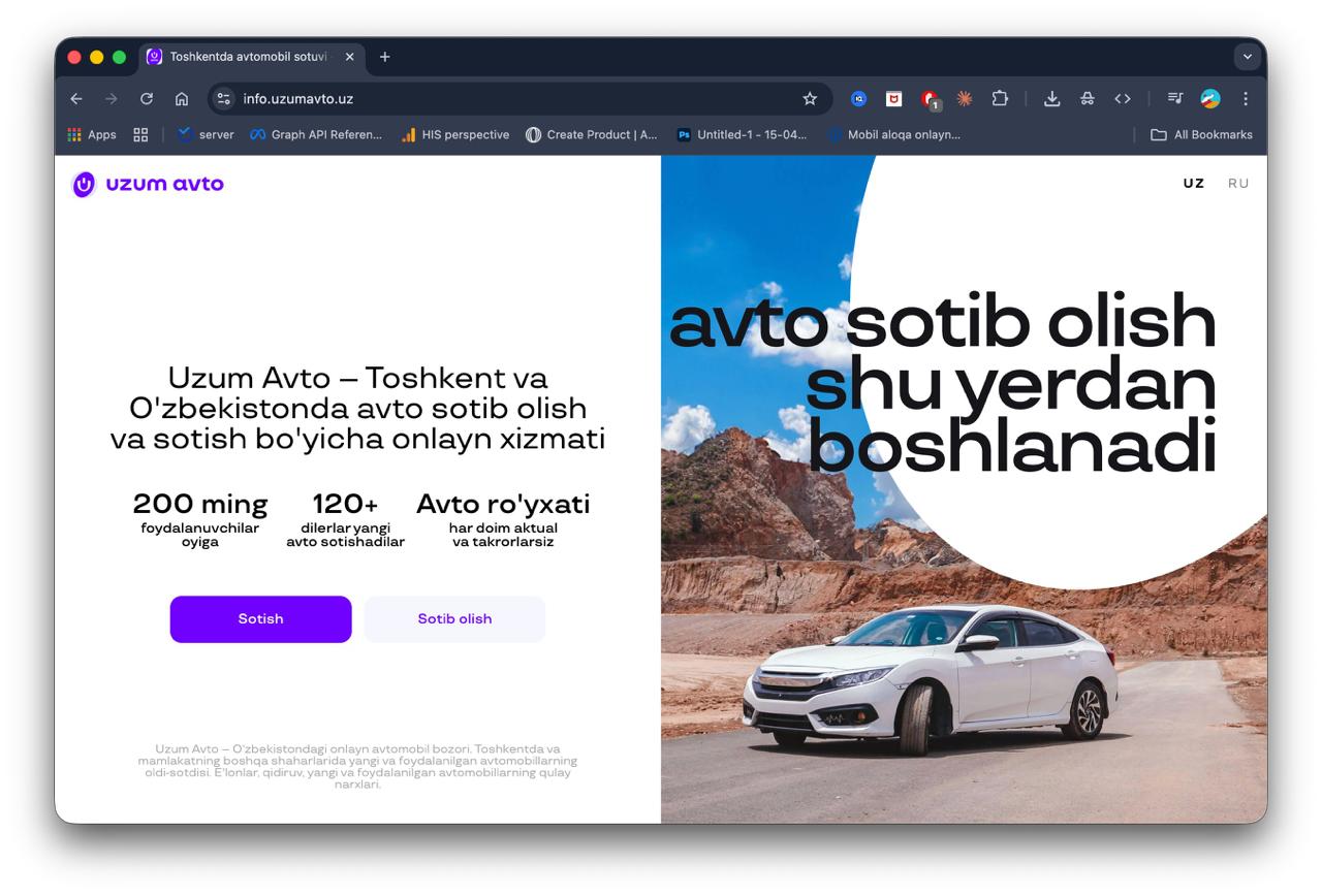 Uzum Avto ish boshlabdi