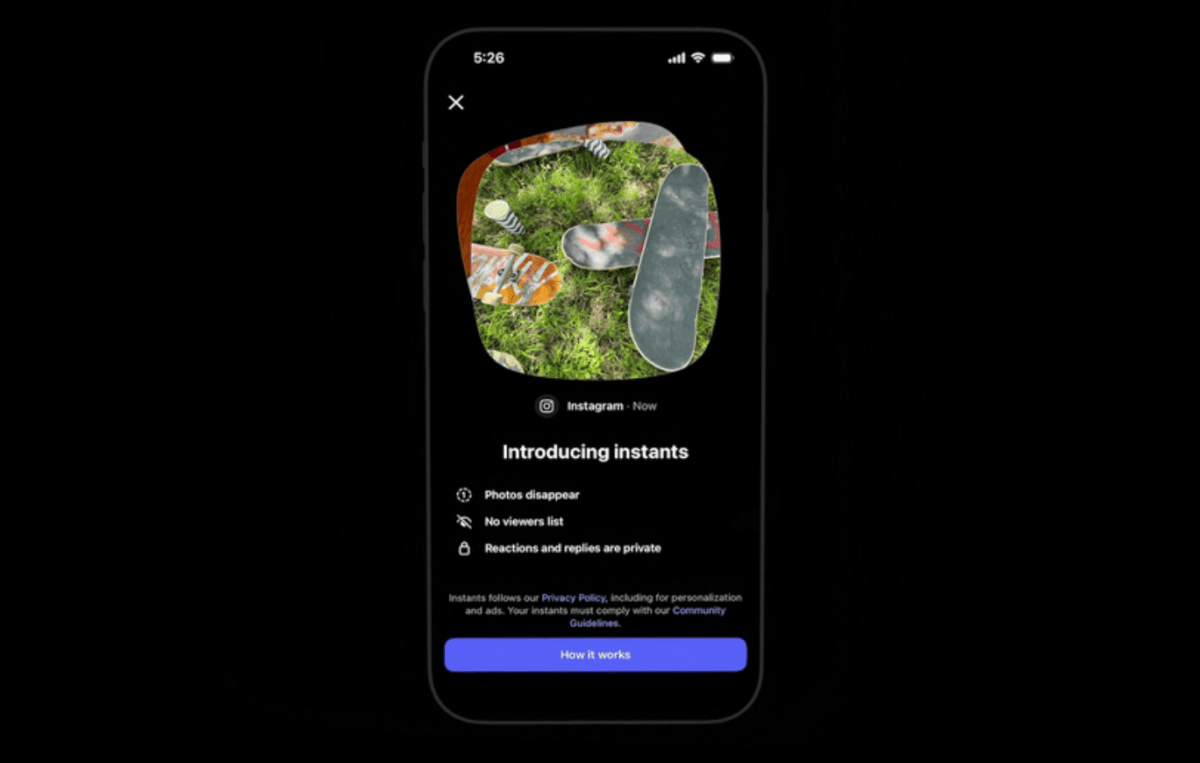 Instagramning yangi ‘Instants’ funksiyasi nimaga o‘xshaydi?
