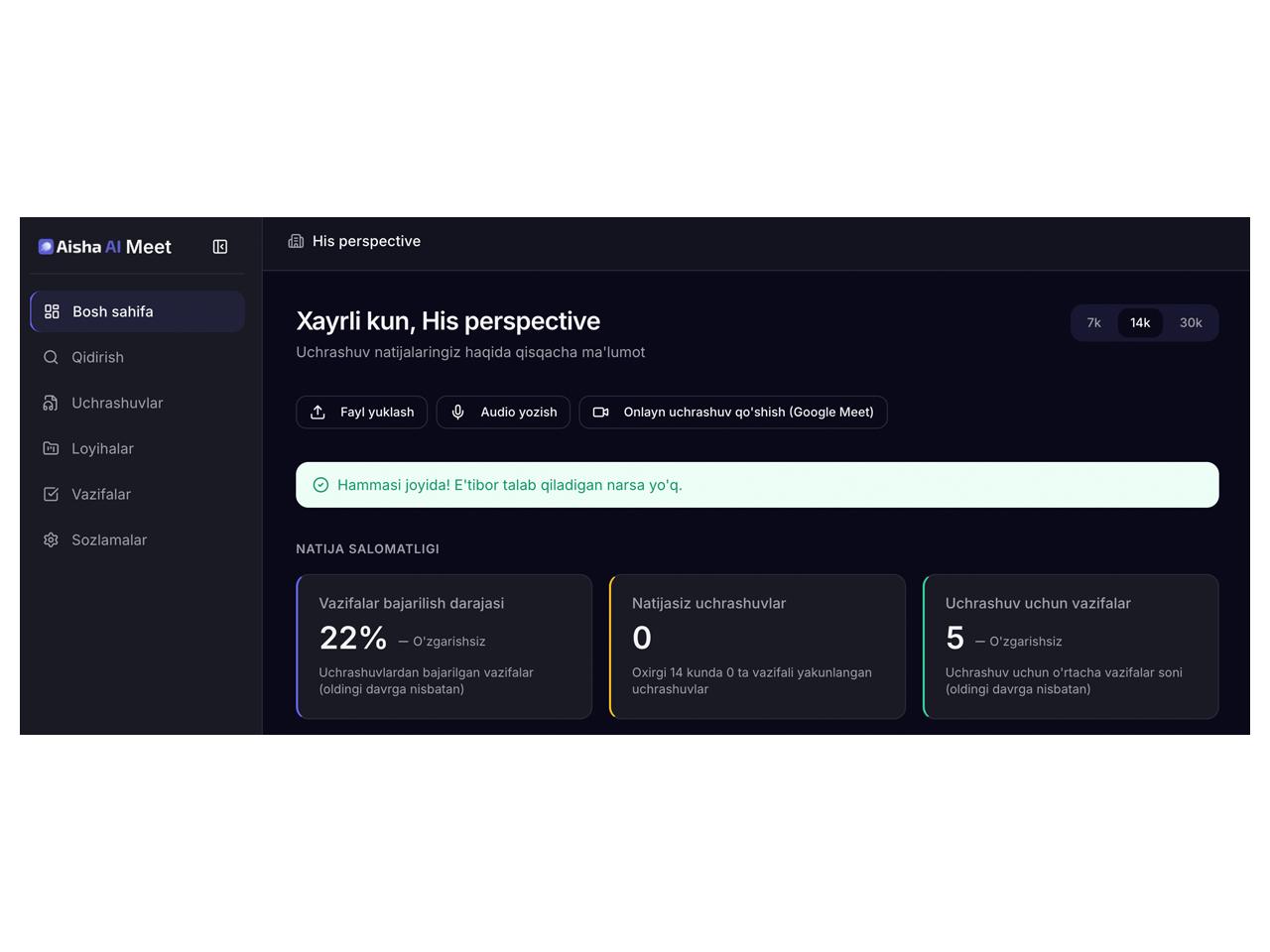 Tobora tezlashib ketayotgan dunyoda vaqtni tejash uchun samarali yechim izlab qolyapman