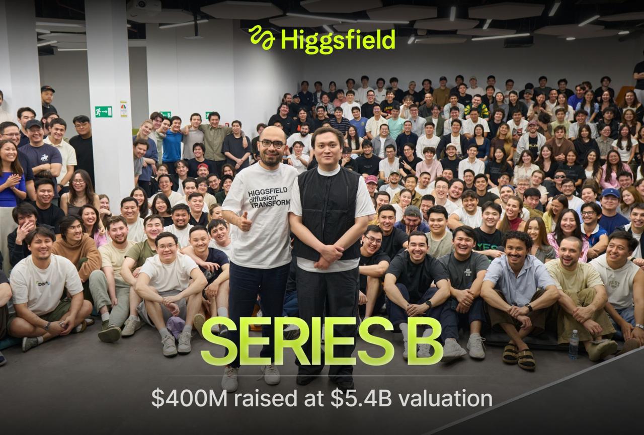 Higgsfield $400 mln sarmoya jalb qilgani haqida